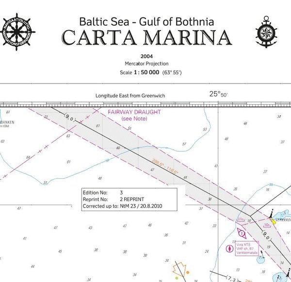 Carta Marina - Baltic Sea - Gulf of Bothnia
