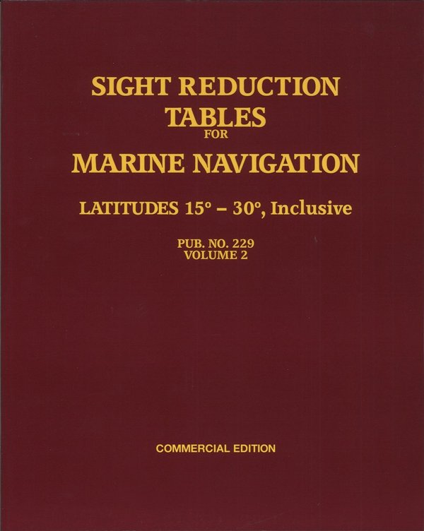 Sight reduction tables for marine navigation, vol 2