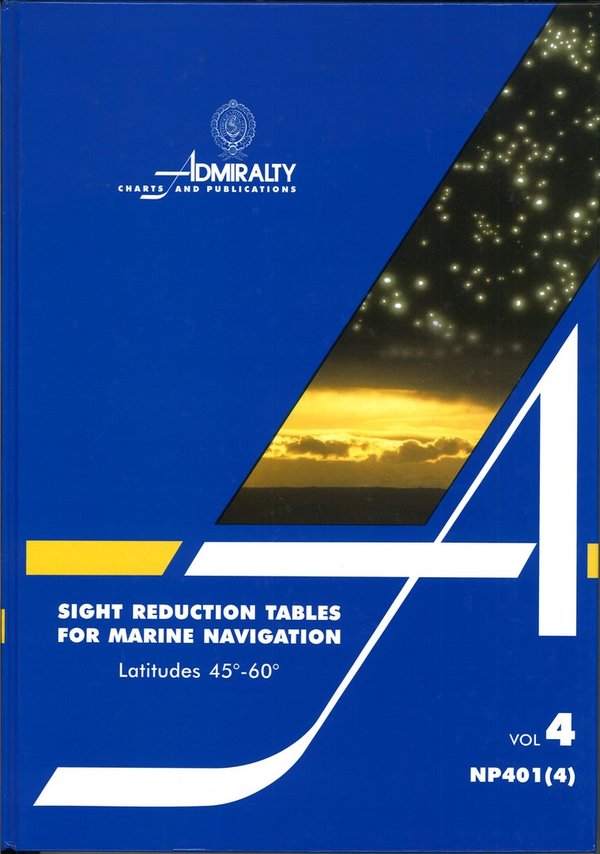 Admiralty Sight Reduction Tables, NP 401 (4)