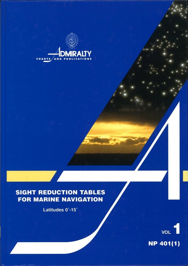 Admiralty Sight reduction Tables, NP 401 (1)