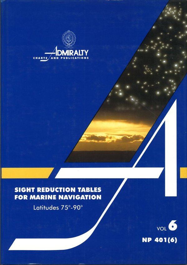 Admiralty Sight reduction Tables, NP 401 (6)